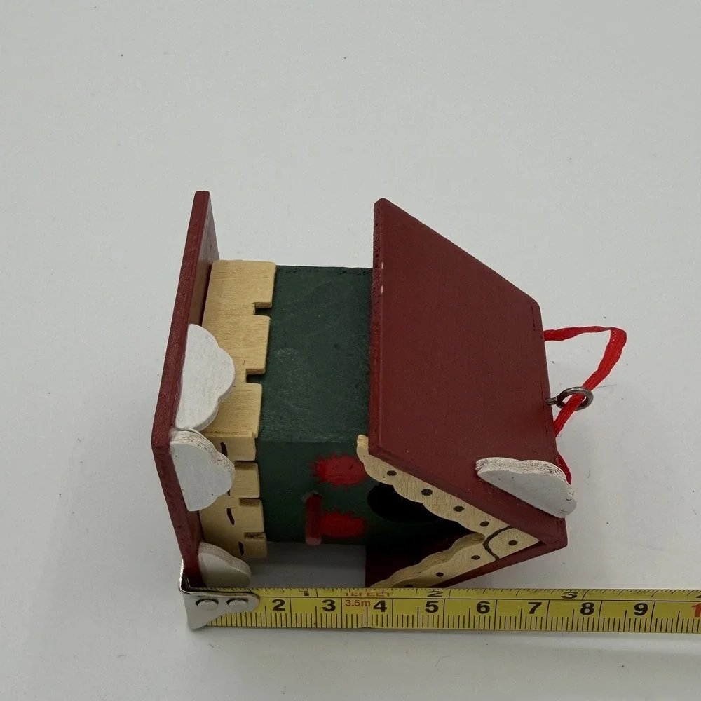 Vintage‎ House of Lloyd 1997 Wooden Birdhouse Christmas Ornament Holiday Decor